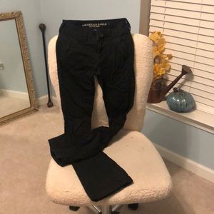American eagle black dress pant, kick boot